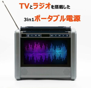 TVƃWI𓋍ڂ3 in 1 |[^ud 60,000mAh̑eʃobe[ d5.5kg Wizz Power Station TV PSTV-600 10C`er hEho(IP44Ki) ChFMΉ _Cj`dq