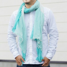 【スーパーセール★10%OFF＆2点購入10％OFFクーポン】ストール レディース 薄手 春 夏 秋 メンズ 綿100％ コットン スカーフ ブロックチェック 大判 男女兼用 紫外線対策 冷房対策 uv プレゼント ギフト