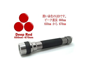 �y �s�[�N�g�� 660nm / 660nm�t�� ( 650nm ���� 670nm ) �[���ԐFLED Deep Red 5mm�C�e�^LED 3������ LED���C�g �z �g�p�d�r�F�P3�d�r×2�{ �n���f�B���C�g: �����̐� : �g��660nm�O�� �𑽂��Ǝˁ@�Ԃ�����LED