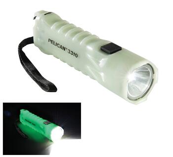 蓄光モデル PELICAN 3310PL Glowing Flashlight 【明るさ378ルーメン / 単3電池×3本】 ハンディライト