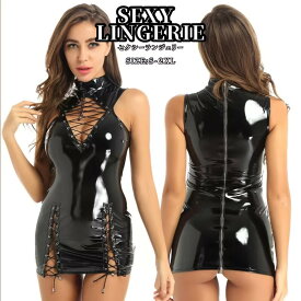 コスプレ 衣装 セクシー ボディスーツ レディース 黒 オールインワン ポーテージ レザー ボディコン ボンテージ コスチューム ハロウイン衣装 テディ エロい下着 イベント cosplay 舞台衣装 定番