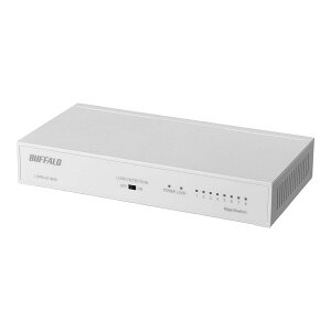 �o�b�t�@���[ BUFFALO Giga�Ή� ����➑� �d������ 8�|�[�g LSW6-GT-8NS/NWH �z���C�g �X�C�b�`���O�n�u �ȈՃp�b�P�[�W �}�O�l�b�g �Ǌ|���ݒu�Ή�