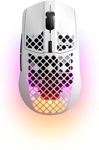 SteelSeries �Q�[�~���O�}�E�X ���� Aerox 3 Snow Wireless ���y�� TRUEMOVE AIR�Z���T�[���� Quantum Wireless 2.0�e�N�m���W�[ IP54�K�i �h�� �h�o
