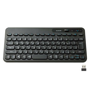 �G���R�� ���C�����X �L�[�{�[�h ���� �����u������ �R���p�N�g Caps Lock�@�\�������X�C�b�`���� 500���񍂑ϋv�L�[�̗p �R�� Windows 11/10 �Ή� �u���b�N TK-CM10DMKBK