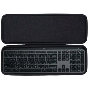 Lebakort���[�P�[�X�ƌ݊����̂���Logicool(���W�N�[��)MX KEYS KX800 MX KEYS S KX800s Bluetooth���C�����X�L�[�{�[�h�y�u���b�N �P�[�X�̂݁z