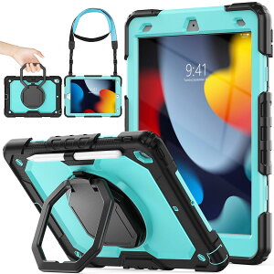 SEYMAC stock iPad ��9/8/7���� 10.2�C���` ��p�ϏՌ��P�[�X�C���C�g�u���[+�u���b�N