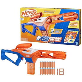 ナーフ Nシリーズ ピンポイント ブラスター、Nシリーズ専用N1ダーツ18本付属、10ダーツクリップ、スポーツシューティングトイ、インドア＆アウトドアゲーム、クリスマスプレゼント 対象年齢8才以上 F8621 正規品