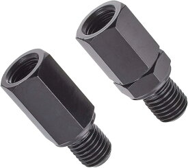 キタコ(KITACO) ミラーアダプターセット MA-13 対辺14mm 10mm逆ネジ変換アダプター/10mmスペーサー 黒 0900-505-10131