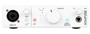 Arturia �A�[�g���A ���y����\�t�g�t�� �|�[�^�u���E�I�[�f�B�I�C���^�[�t�F�C�X MiniFuse 1 �z���C�g