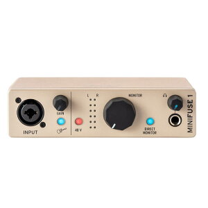 Arturia �A�[�g���A ���y����\�t�g�t�� �|�[�^�u���E�I�[�f�B�I�C���^�[�t�F�C�X MiniFuse 1 Champagne �V�����p�[�j��