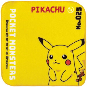 林(Hayashi) ミニタオル 約20×20cm ポケモン ピカチュウ PN481217
