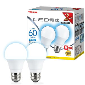 TOSHIBA(����) LED�d�� E26 A�` 60W���� �L�z�� �����F 2P �����Ή� LDA7D-G/K60V1RP