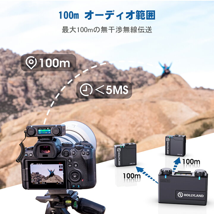 楽天市場】Hollyland Lark 150 ワイヤレスマイク スマホ外付けマイク 