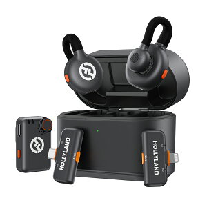 Hollyland Lark M2S CX}CN y7g `^Nbv 48Khz/24Bit CXxA}CN iPhone/J/Android/PCps}CN mCYLZO 30Ԏgp Vlog C^r[ Xg