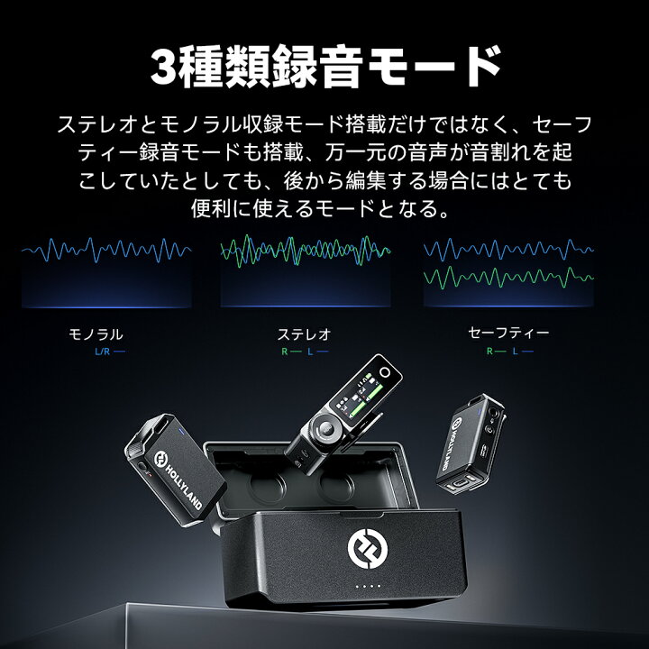 楽天市場】Hollyland Lark Max ワイヤレスマイク【iPhone 16 / iPhone  