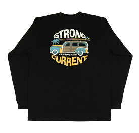 長袖 Tシャツ メンズ STRONG CURRENT ストロングカレント ハワイアン (メンズ/ブラック) 234SC1LT065 サーフブランド 送料無料 ハワイアン雑貨 ハワイアン ハワイ