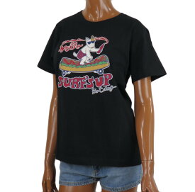半袖 Tシャツ レディース SURF'S UP サーフズアップ (レディース/ブラック) ハワイアン雑貨メール便対応可 サーフブランド ハワイアン 雑貨 ハワイ ハワイアン