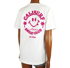 半袖 レディース Tシャツ ハワイ スマイル カリサーフ Cali Surf サーフブランド (レディース/ホワイト2) ハワイアン雑貨 232CF2ST084 送料無料 ハワイアン にこちゃん