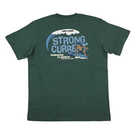 メンズ 半袖 Tシャツ ストロングカレント (メンズ/M.グリーン) STRONG CURRENT サーフブランド 送料無料 ハワイアン雑貨 232SC1ST095 サーファーハワイアン 雑貨