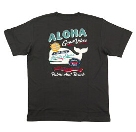 メンズ 半袖 Tシャツ フララニ ハワイ ハワイアン Hulalani Hawaii サーフブランド (メンズ/チャコールグレー) ハワイアン雑貨 232HU1ST055 送料無料 サーフ 雑貨 ハワイ