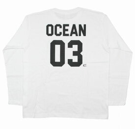 SALE ハワイアン雑貨 ハワイアン 雑貨 ハレイワ メンズ 長袖 Tシャツ(ホワイト) OCEAN 03 メール便対応可 ハワイアン雑貨 サーフブランド ハワイアン 雑貨 ハワイ ハワイアン