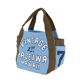 ハワイアン トートバッグ バルーンバッグ ハレイワ HALEIWA ヴィンテージ ミニトートバッグ (ブルー) 新作 HHMS-2050 ハワイアン雑貨 サーフブランド雑貨 ハレイワ ハッピーマーケット
