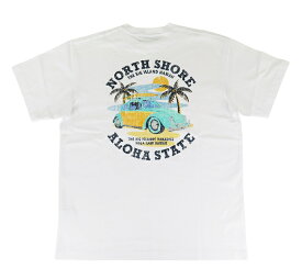 半袖 Tシャツ メンズ フララニ Hulalani Hawaii 新作 ハワイ ハワイアン サーフブランド (メンズ/ホワイト) ハワイアン雑貨 242HU1ST043 おしゃれ サーフ ハワイ
