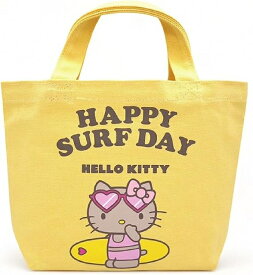 ハローキティ トートバッグ キティ サンリオ ランチバッグ 日焼けキティ キティちゃん (イエロー) HELLO KITTY ミニトートバック ハワイアン雑貨 バッグ かわいい 人気