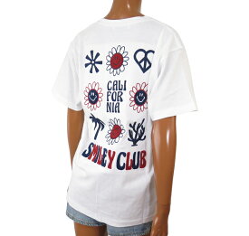半袖 Tシャツ レディース スマイル Cali Surf カリサーフ スマイルロゴ ハワイアン雑貨 2025新作 サーフブランド (レディース/ホワイト) にこちゃん 252CF1ST432 バックプリント カジュアル 人気