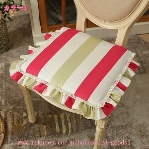 チェアパット 花柄 田園風 座面クッション 椅子クッション ひも付き 通気 低反発 椅子クッション 変形にくい お尻に優しい ふわふわ ダイニングチェアクッション オフィスチェア おしゃれ