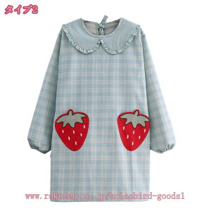 割烹着 エプロン レディス スモック 母 女性用 エプロン保育士 スモック家事 掃除 エプロンキッチン用 飲食店 ゆったり 柔らかい 防汚 長袖 ゴム仕様 母の日 フリーサイズ 料理教室 ガーデニ