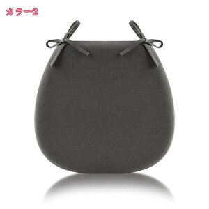 椅子用 座布団 厚手 クッション チェアパッド 馬蹄形 固定タイ付き 反発 通気性 滑り止め シートパッド 洗える お尻が痛くならない 座り心地 庭 学習椅子 お尻に優しい 体圧分散椅子クッシ