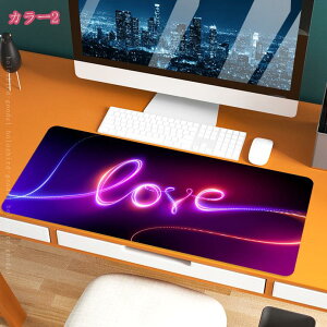ゲーミング マウスパッド おしゃれ 大型 ゲーミングマウスパッド ワイドサイズ キーボードパッド 疲労軽減 滑り止め ラバー付き デスクマット 事務机 学習机 テーブルマット 洗える 滑らか