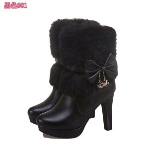 スノーブーツ レディース ショート 冬用 厚底ブーツ サイドジップ 蝶結び 太ヒール 裏ボア 雪用ブーツ ファー 雪靴 あったか 防寒 防滑 防水 スノーシューズ ロリータ 靴 おしゃれ 超可愛い