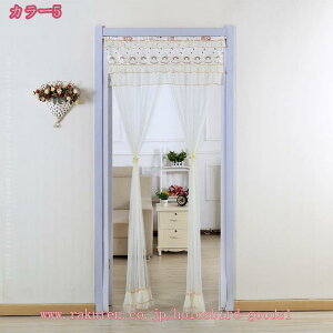 500円OFFクーポン レース のれん 間仕切りカーテン 花 立体刺繍 二重カーテンレース 透かし彫り 可愛い 姫系 寝室 出窓 防蚊 虫除け 目隠し ロングカーテン 飾り 部屋仕切り 目隠しカーテン ド