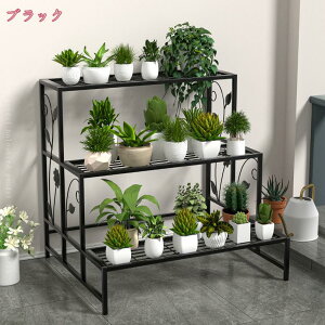 1600円OFFクーポン 花台 プランタースタンド アイアン ガーデンラック フラワーラック おしゃれ シンプル 観葉植物 多機能 組立簡単 ガーデニング雑貨 植物スタンド 省スペース 盆栽スタンド