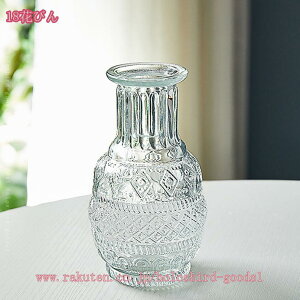 花瓶 ガラス瓶 22cm 硝子 おしゃれ 一体型 デスクトップ モダン 生け花 水耕栽培 クリア ガラスボトル 小さな口 シンプル フラワーベース 花器 エレガント 花びん アレンジ デスクトップ かび