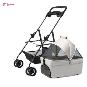 2000円OFFクーポン 分離型 ペットカート 3Wayモデル 4輪360°回転 折りたたみ 犬用ベビーカー 猫犬兼用 多機能 小型犬 多頭用 取り外し可能 ペットバギー 組み立て簡単 お出かけ 介護 ペット用ベ