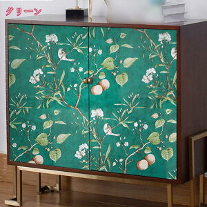 壁紙 マスキングテープ 幅広 壁紙 シール 花柄 45cm×2m 花鳥 ボタニカル リメイクシート 北欧 広い面 はがせる おしゃれ diy 粘着シート 壁紙 はがせる壁紙 貼ってはがせる壁紙 装飾 保護シート