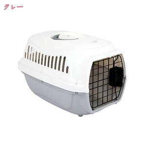 2個 猫 キャリー 犬 キャリー 通気性 ペットキャリー ゲージ ハードキャリー 取っ手付き 室内用ハウス 猫用・小型犬用・小動物用 キャンピングキャリー 航空機対応ペットキャリー 組立簡単