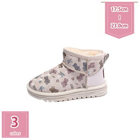 1000円OFFクーポン スノーブーツ ショートブーツ 女の子 キッズ スリッポん ラウンドトゥ ハイカット クマ柄 子供用 ジュニア 可愛い 子供スノー 春秋 秋冬 赤ちゃん 幼児 光る スニーカー 柔らかく快適 通学履き 通学 秋 プリンセス子供 holosbird-goods1