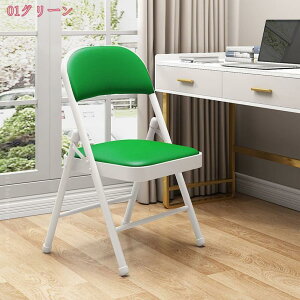 おしゃれ パイプ椅子 折りたたみ椅子 オフィス テレワーク デスク フォールディング チェア チェアー イス 隙間収納 コンパクト 軽量 持ち運び便利 クッション ポータブル 折りたたみチェア