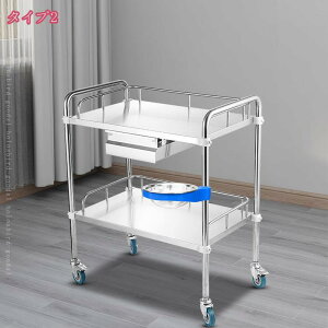 3500円OFFクーポン ステンレス ワゴン サ医療ービス カート 2段3段 組立式 業務用 キッチン ワゴン ホイール付きキッチン 配膳車 耐荷重約 200kgキャスター ストッパー サービスカート こぼれ止