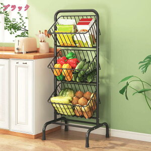 1000円OFFクーポン キッチンラック キッチン収納 収納力良い 省スペース おしゃれ 北欧 スタイリッシュ キッチンの整理用 部屋の収納 スリムラック 野菜棚 収納ラック オープンシェルフ holosbi