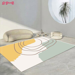 777円OFFクーポン ドアマット花柄 抽象芸術 カーペット ラグマット北欧 欧風 精巧 格子縞 滑り止め付 プリントデザイン フロアマット ラグ 褪色なし洗える 手洗い丸洗い ジオメトリーライン