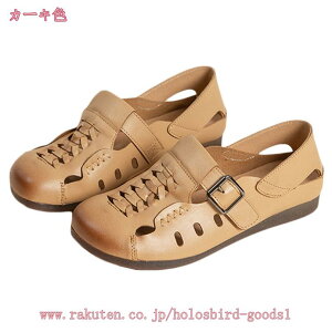 女性用 ラウンドトゥ サンダル レディース 靴 パンプス ローヒール 歩きやすい 通気性 婦人靴 コンフォート ローファー スリッポン 幅広 春 夏 秋 通学 通勤 モカシン 冠婚葬祭 holosbird-goods1