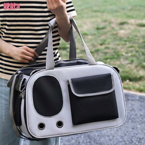 2WAY 手提げキャリーバッグ ペットキャリーバッグ 猫キャリー 通気 猫 キャリーケース 折りたたみ式キャリーバッグ 小中型猫 犬用 バックパック 携帯便利 車載/ドライブ/キャンピング/旅行/