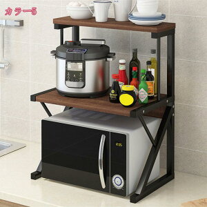 777円OFFクーポン 整理収納 キッチン収納 調味料ラック スパイスラック 台所収納 スリム 頑丈 大容量 炊飯器 ラック 置棚 電子レンジ台 多機能 ナチュラル ヴィンテージ キッチンラック 卓上