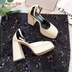 パンプス コスプレ 結婚式 ハイヒール 大きいサイズ 22.5~26.0cm ウェディング シューズ レディース 美脚 ストラップ 太ヒール 大きいサイズ 歩きやすい 二次会 披露宴 ブライダルパンプス オシ