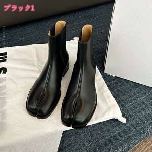 ブーツ 足袋 タビ 円柱 ヒール レディース チェルシーブーツ サイドゴアブーツ ショートブーツ アンクルブーツ カジュアルブーツ 秋冬靴 大きいサイズ 通勤 カジュアル 防水 防滑 着やすい